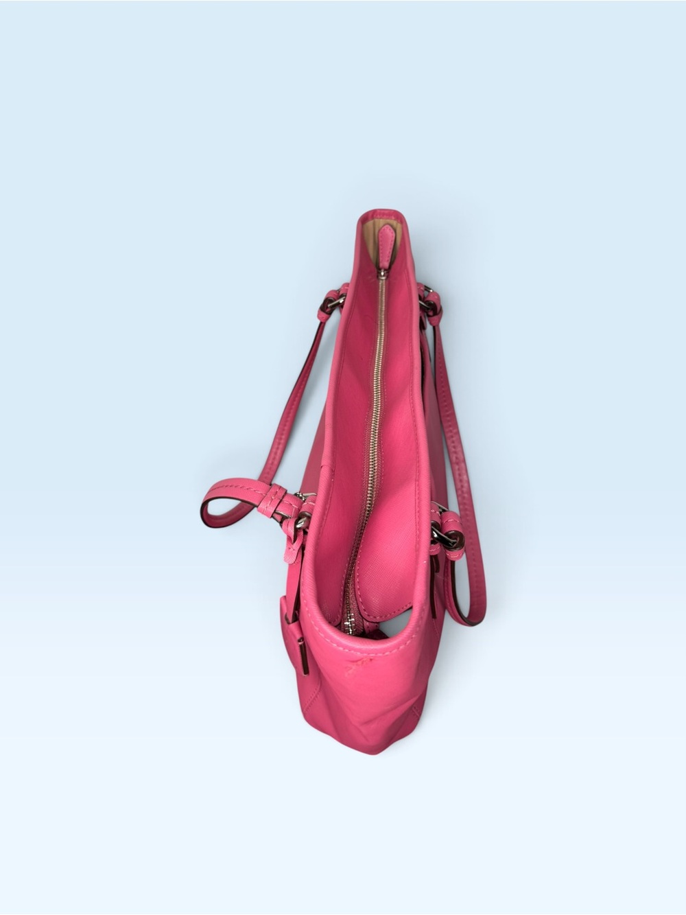 Coach Peyton Saffiano Leather Zip Top Tote - Picture 9 of 12
